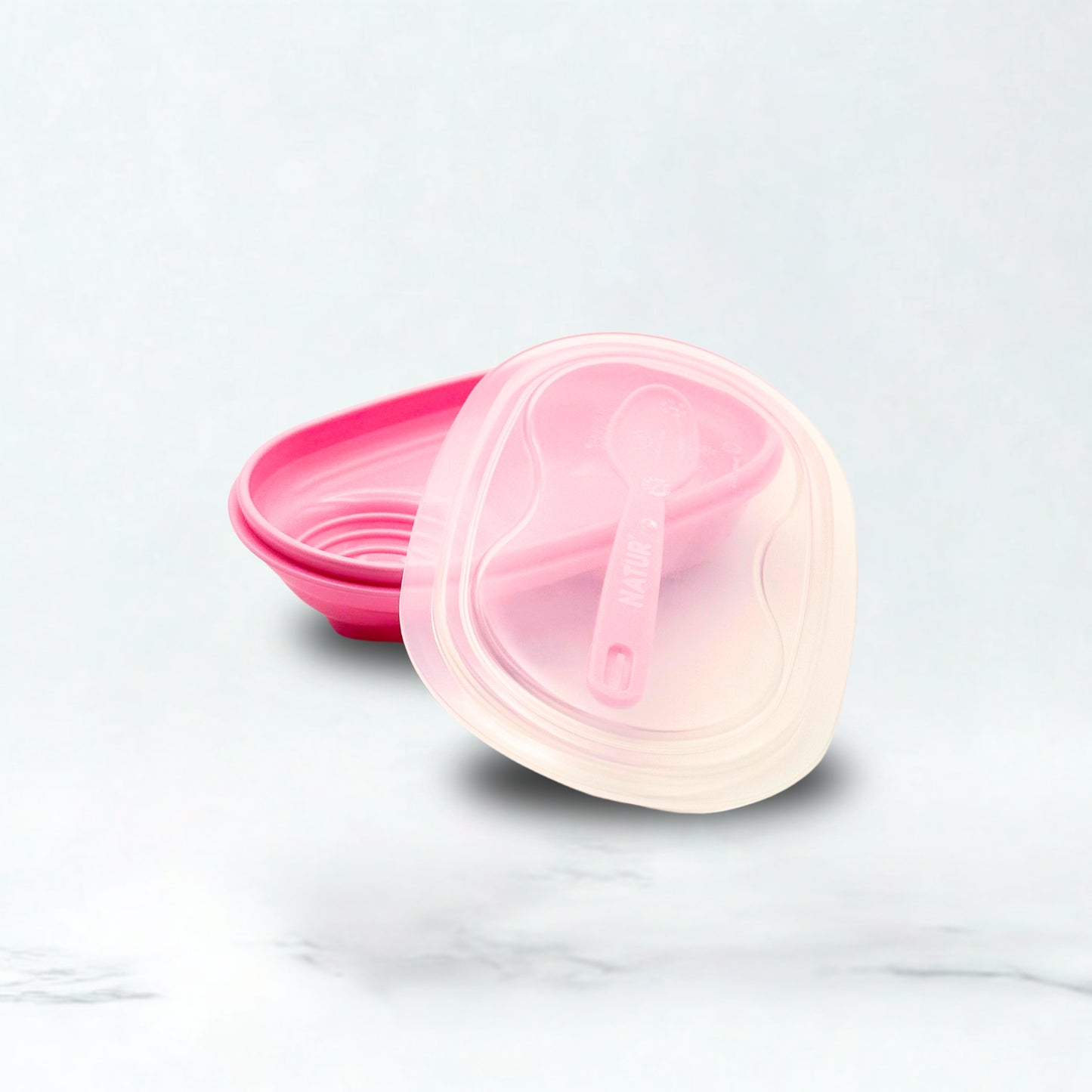 NATUR Plastic Feeding Bowl With Spoon