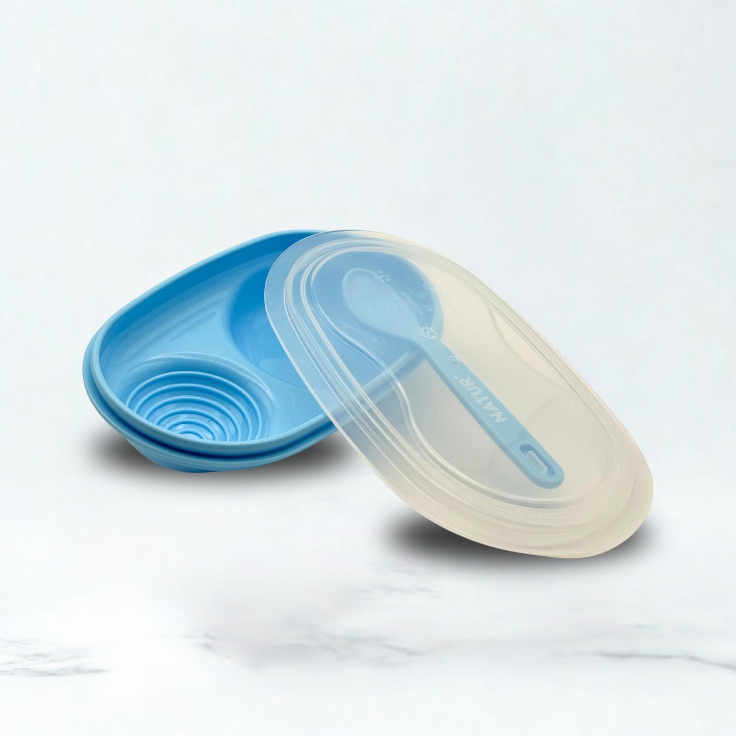 NATUR Plastic Feeding Bowl With Spoon