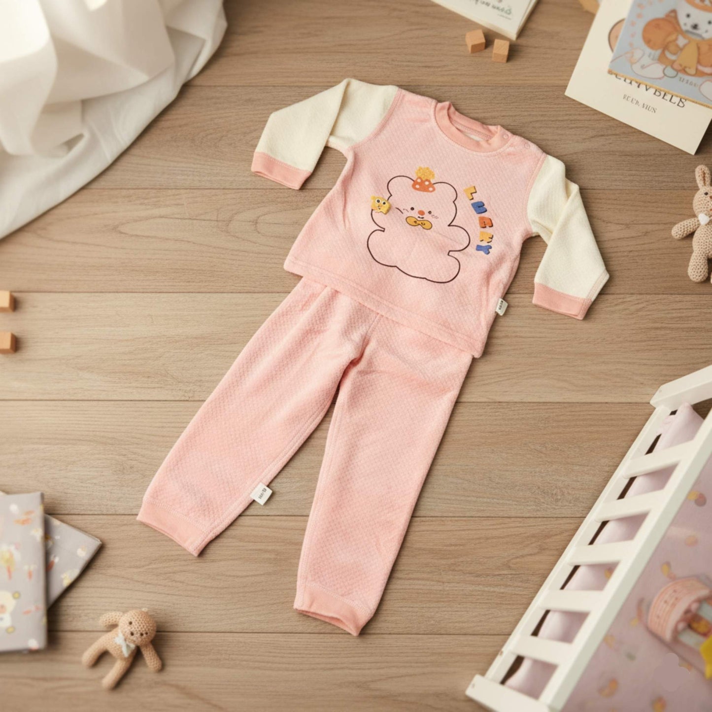 Little Lucky Bear Quilted Suit 2pc (18M-4Y)