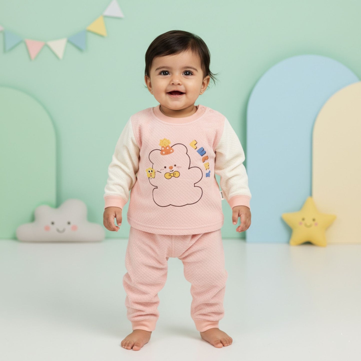 Little Lucky Bear Quilted Suit 2pc (18M-4Y)