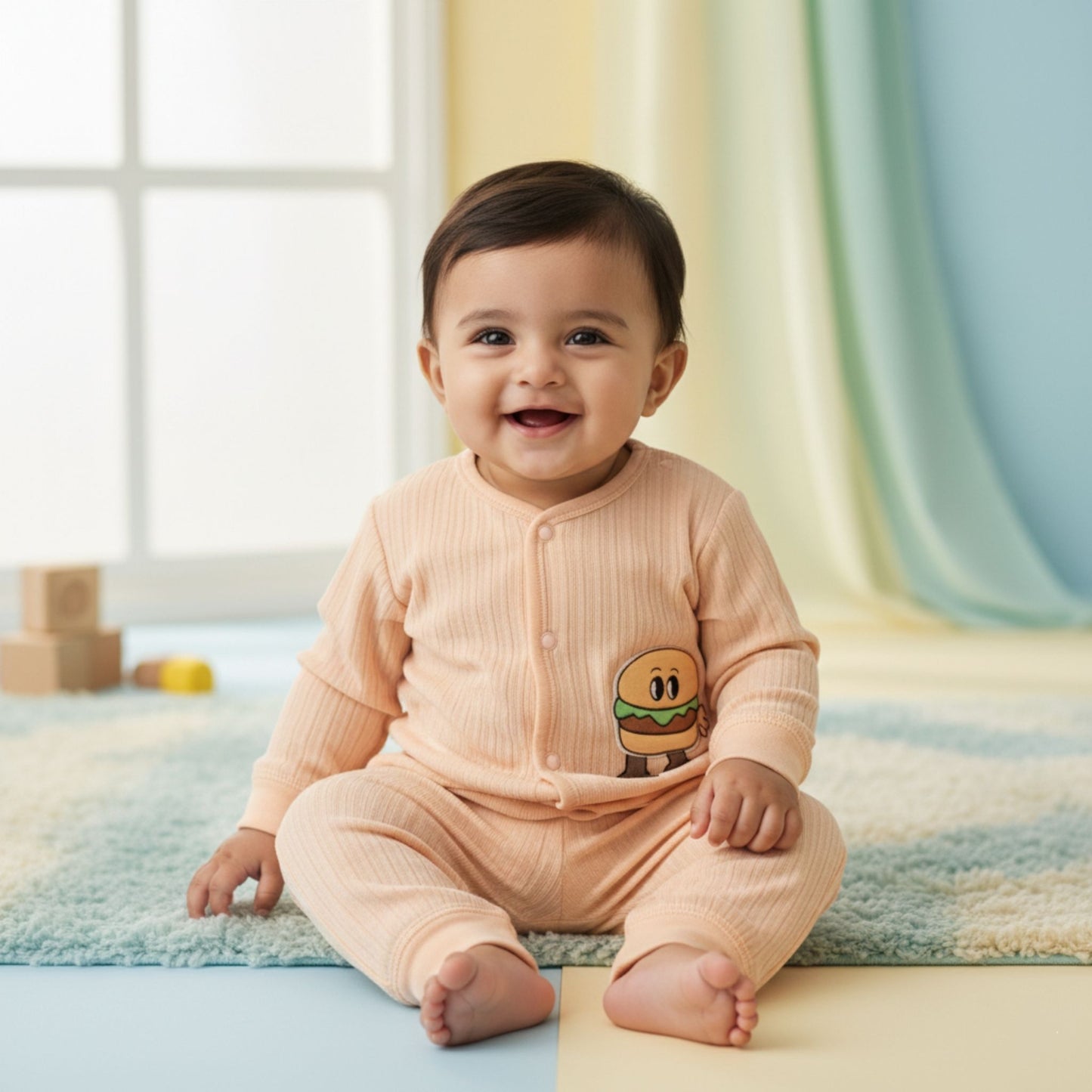 Little Burger Buddy Outfit 2pc (6-12M)
