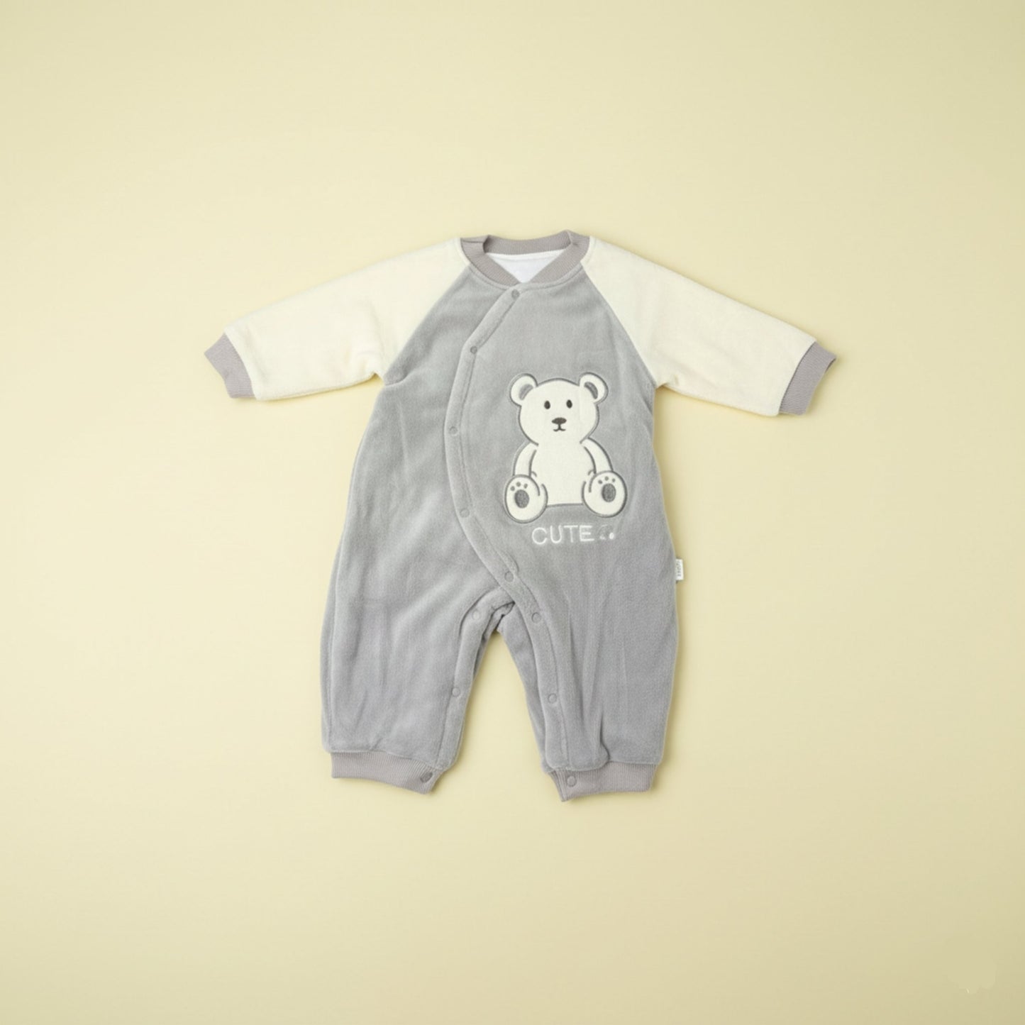 Little Cute Bear Suit Romper - Grey (18M-3Y)