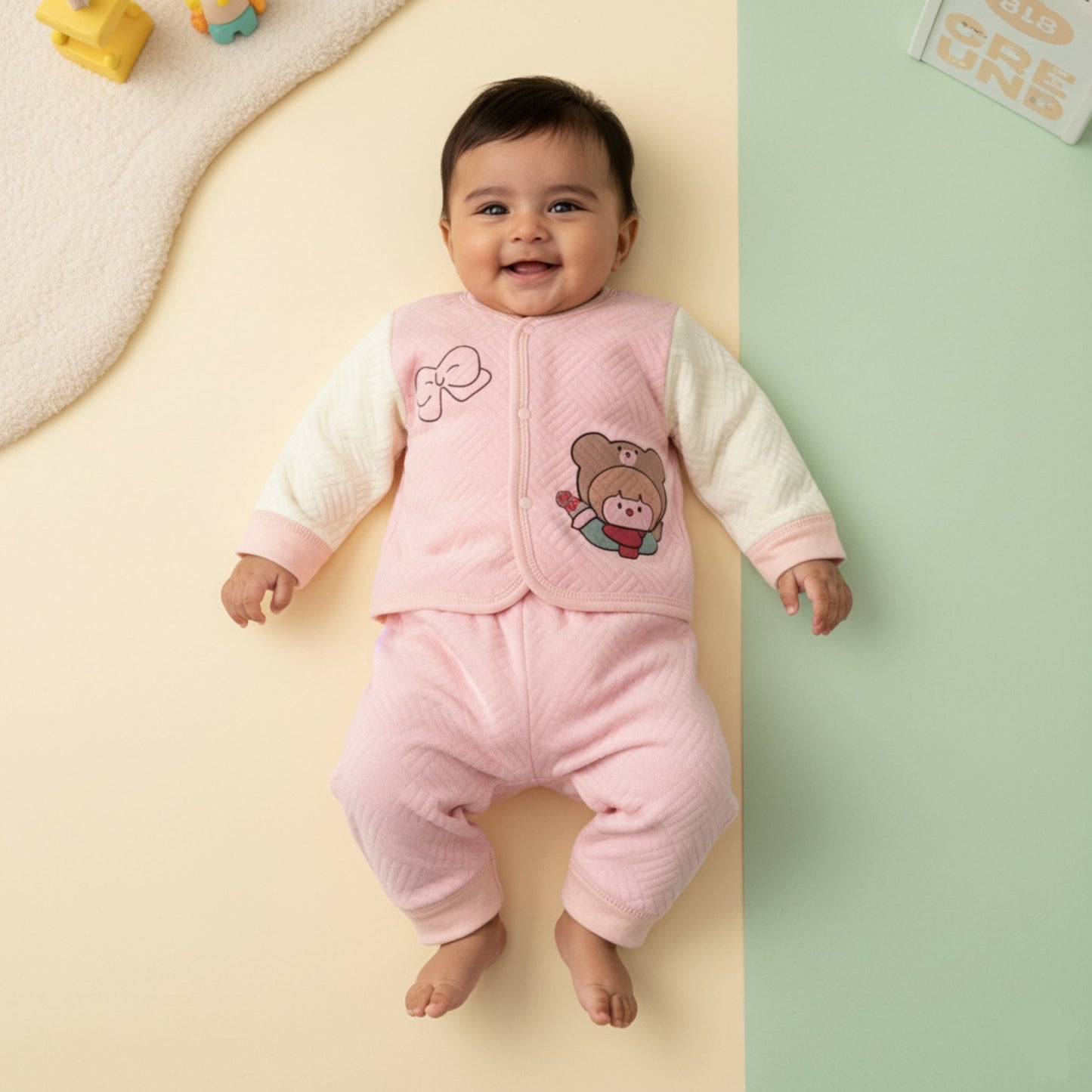 BerryBow Baby Quilted Suit 2pc (6-12M)