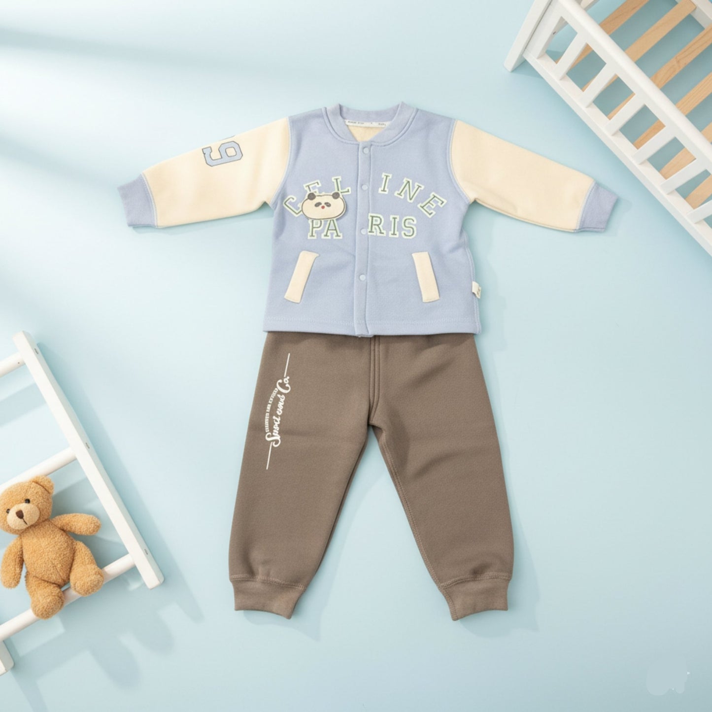 Mini Paris Bear Suit 2pc (18M-4Y)