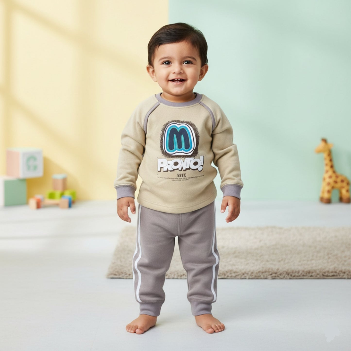 Metro Play Pronto Suit 2pc - Olive Green (2-7Y)