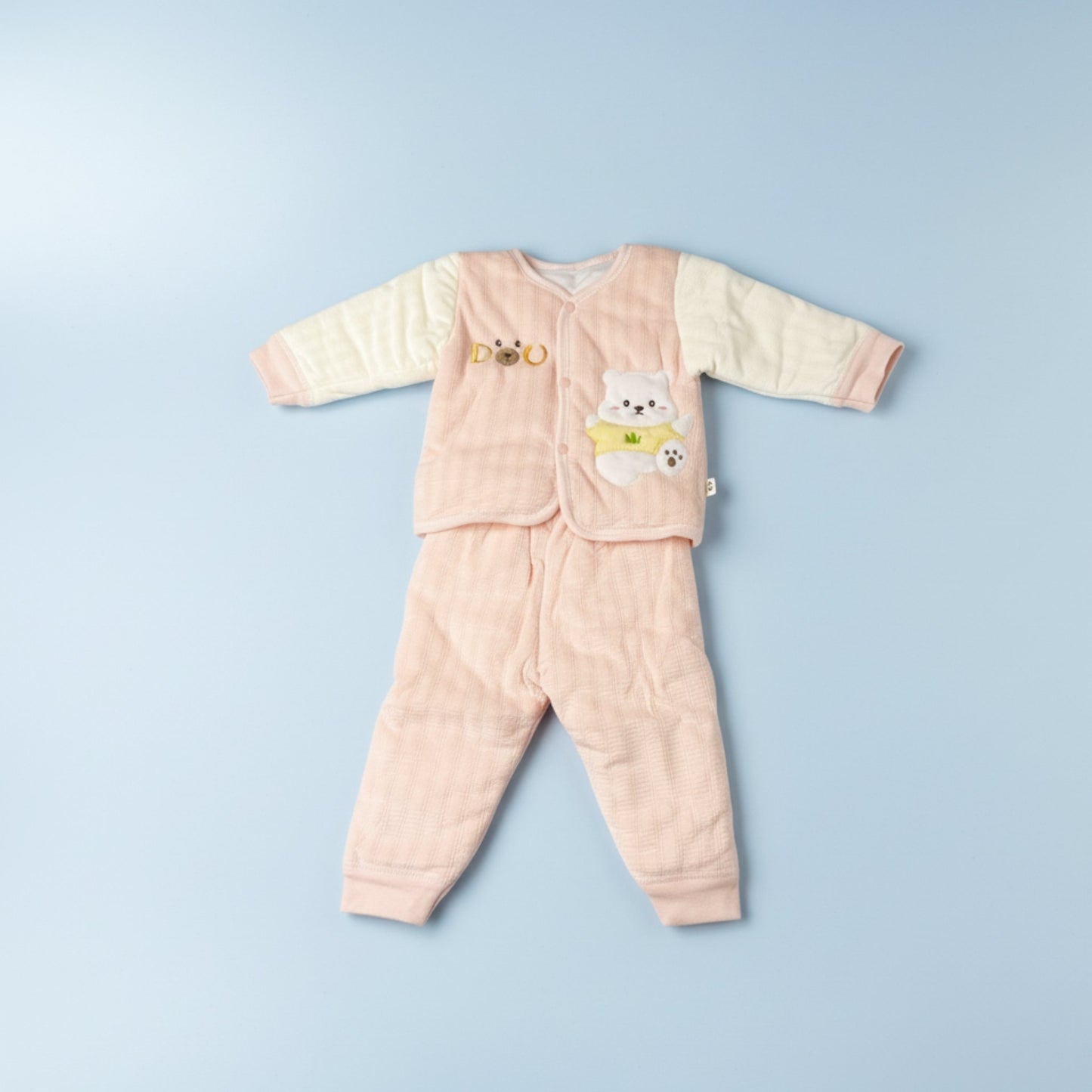 Cozy Polar Bear Baby Outfit 2pc (6-12M)
