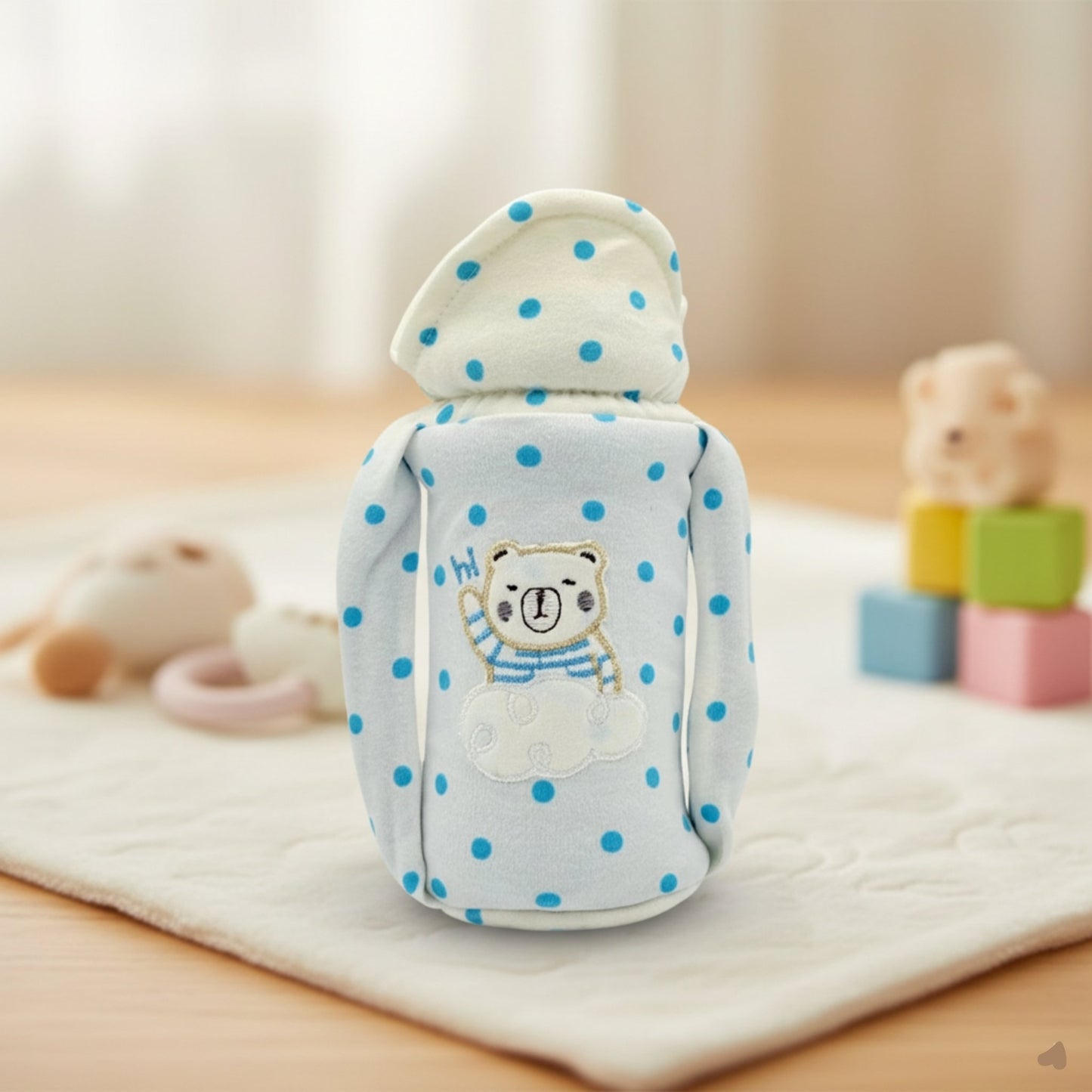 Premium Cartoon Embroided Feeder Cover Large 150ml-330ml