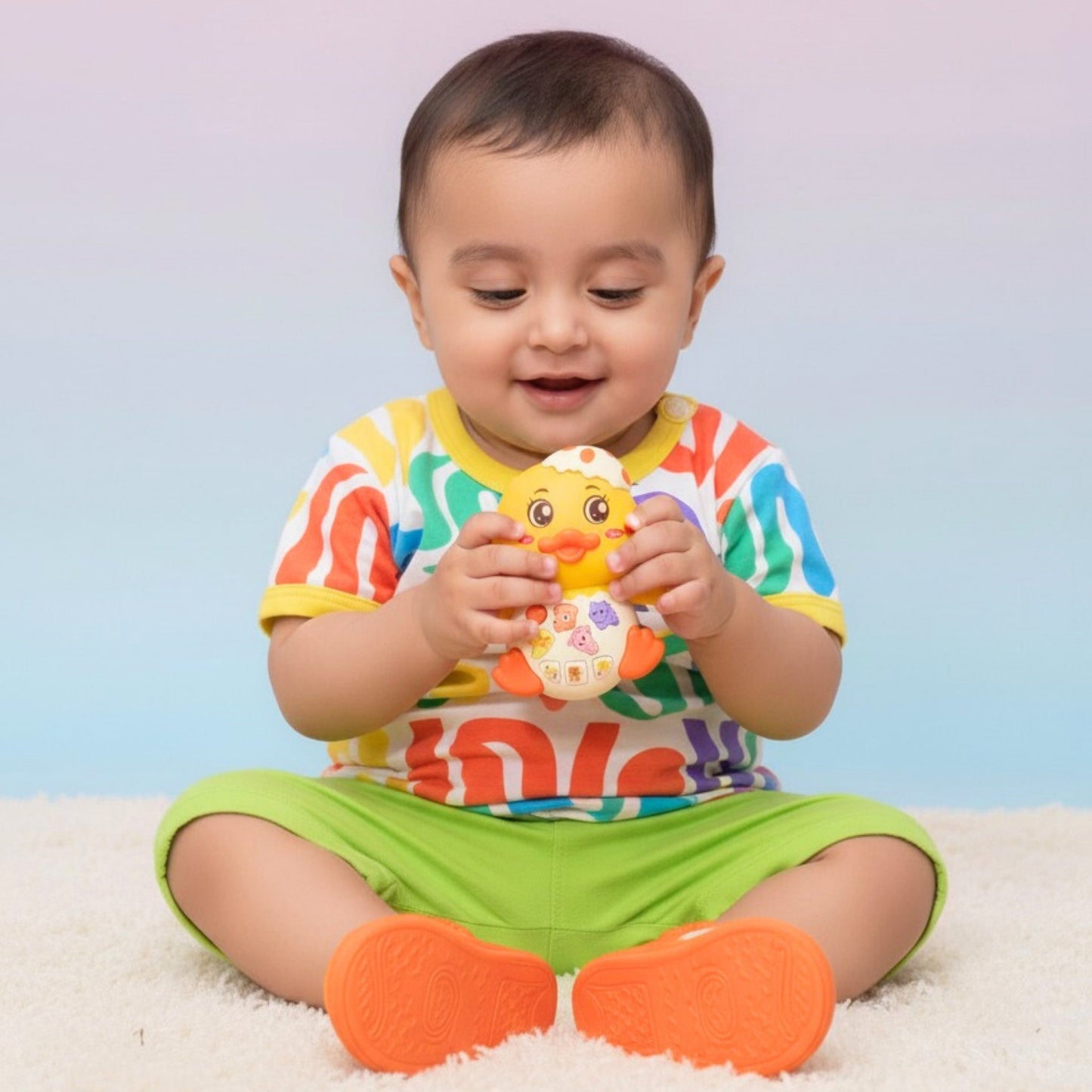 Funny Duck Music Baby Toy – Yellow