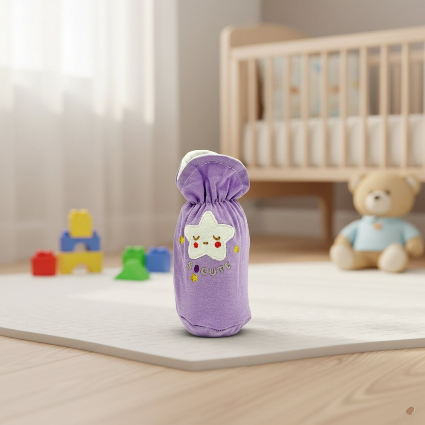 Cartoon Embroidered Feeder Cover 60ml