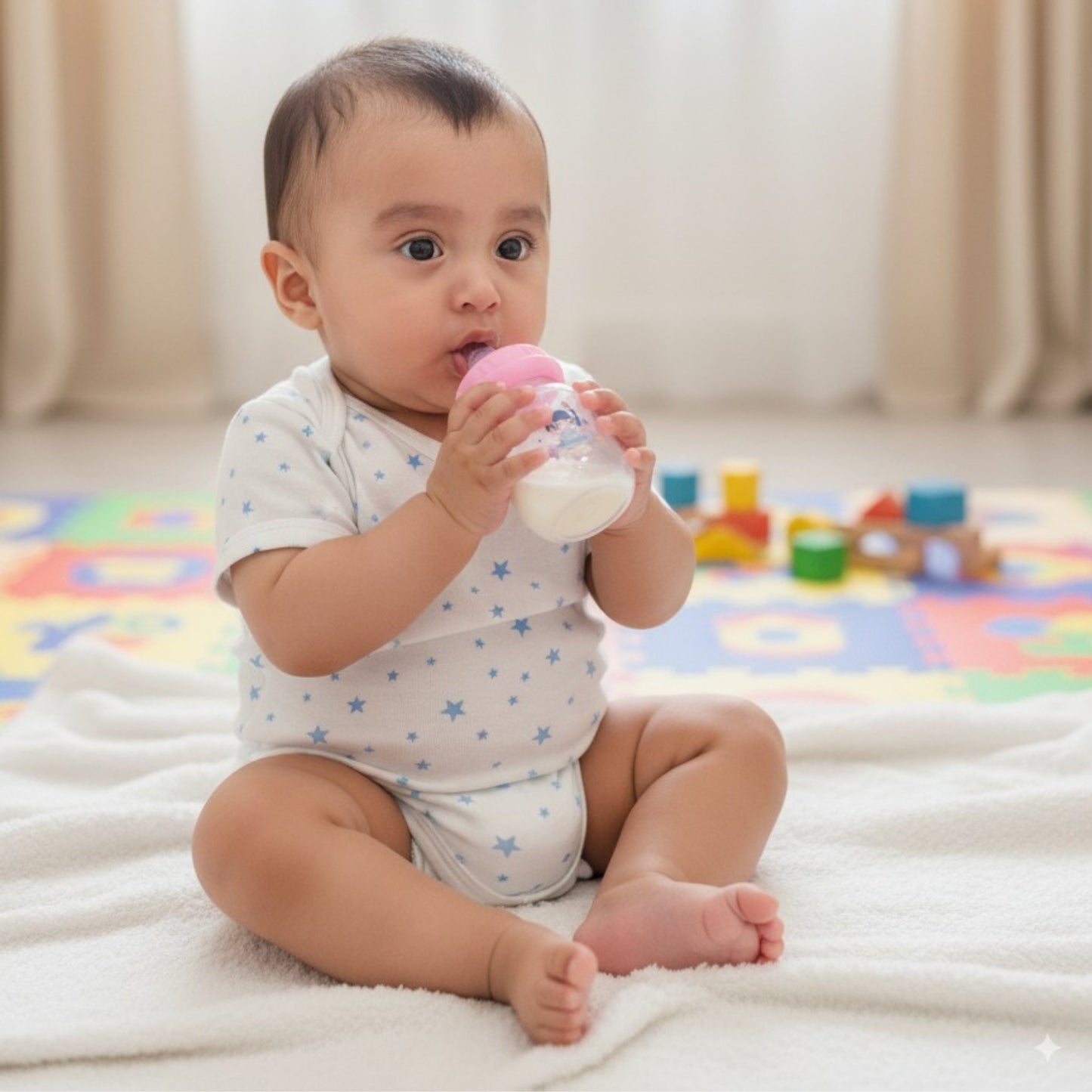 Pretty Baby Plastic Feeder with Teether 60ml/2oz