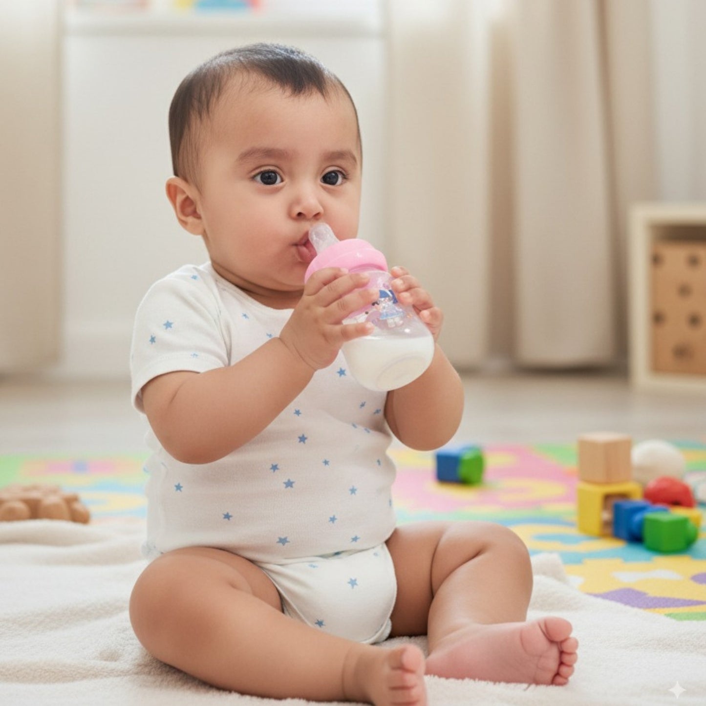 Pretty Baby Plastic Feeder with Teether 60ml/2oz