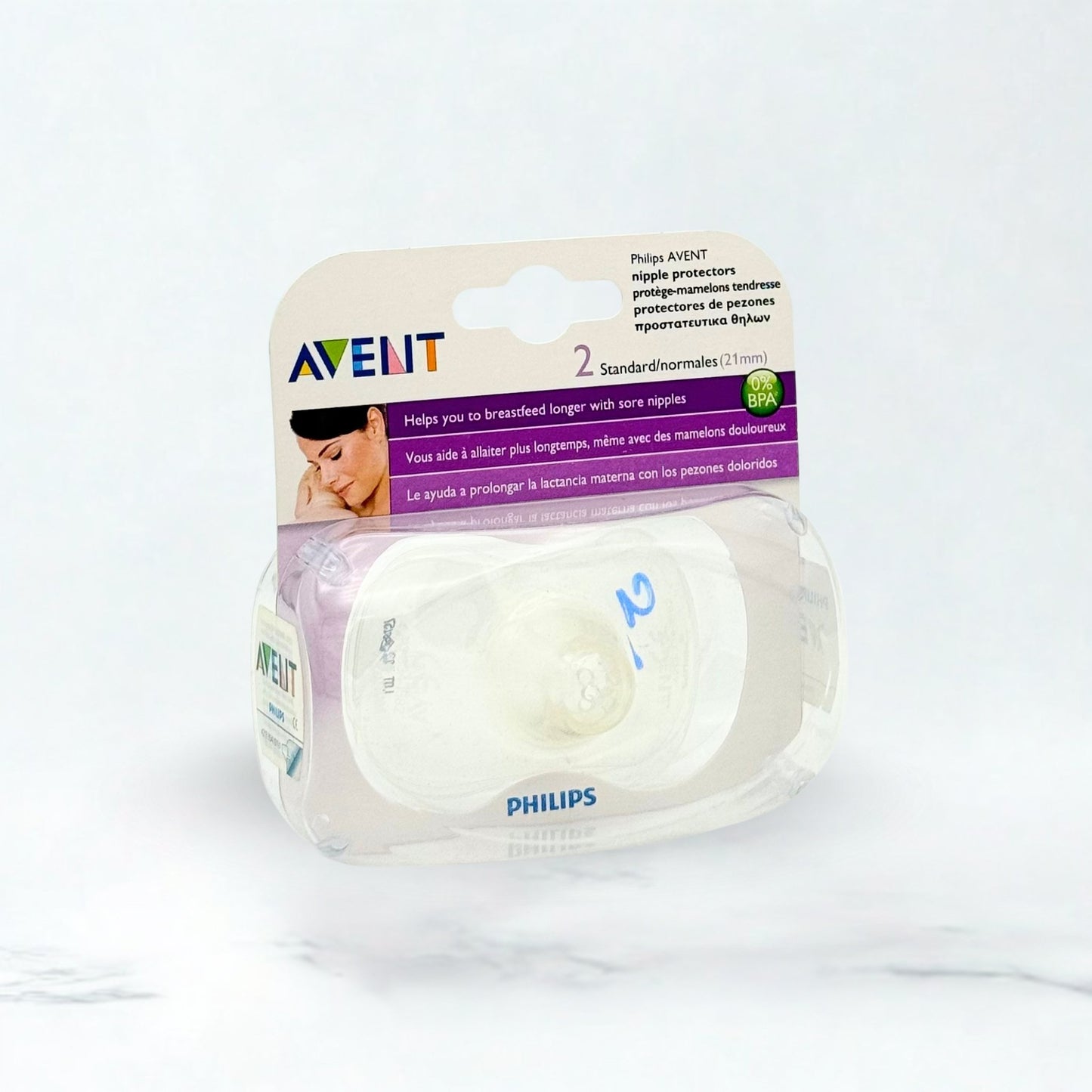 Avent Breast Nipple Protector 02pc - Standard 21mm