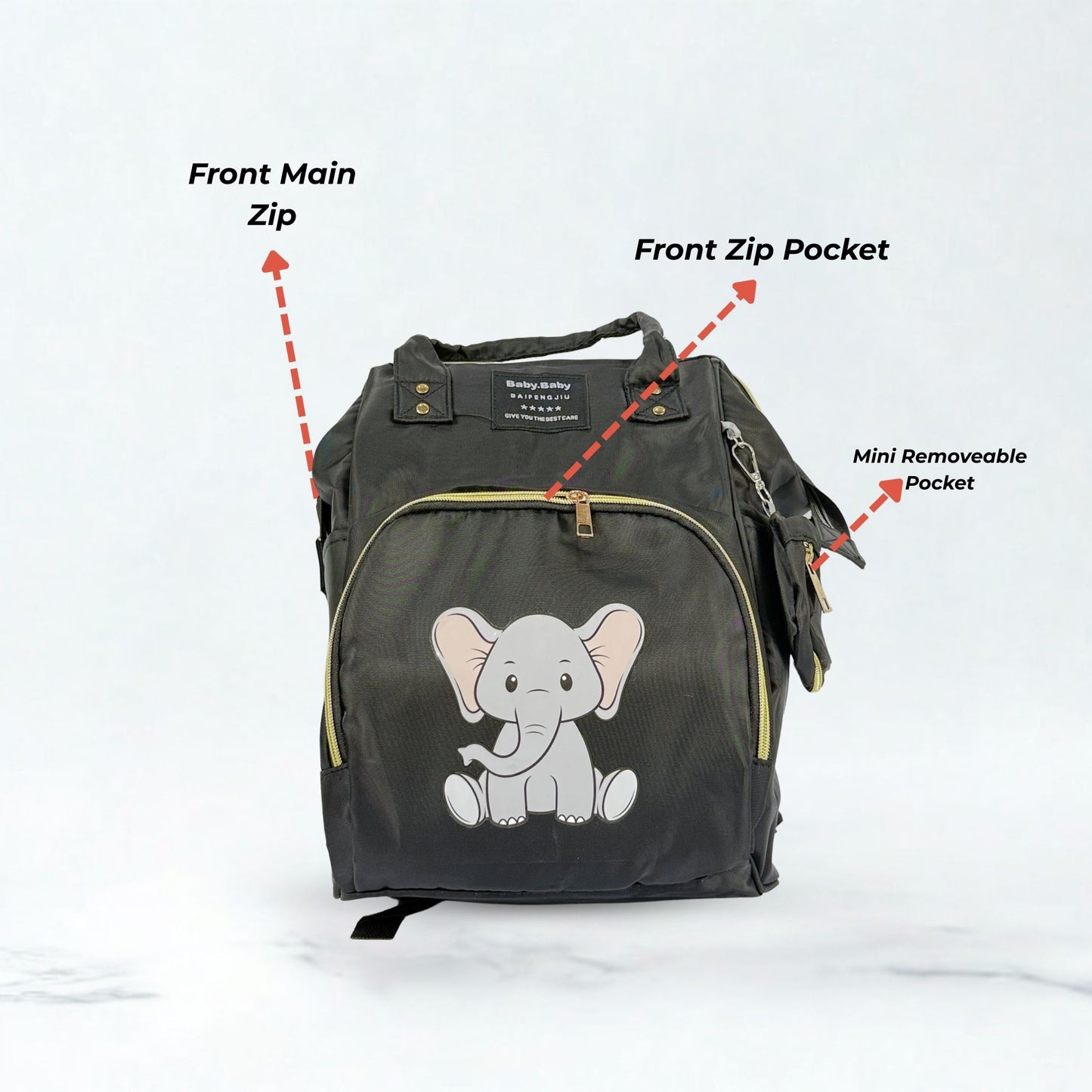 Baby Elephant Diaper Shoulder Bag