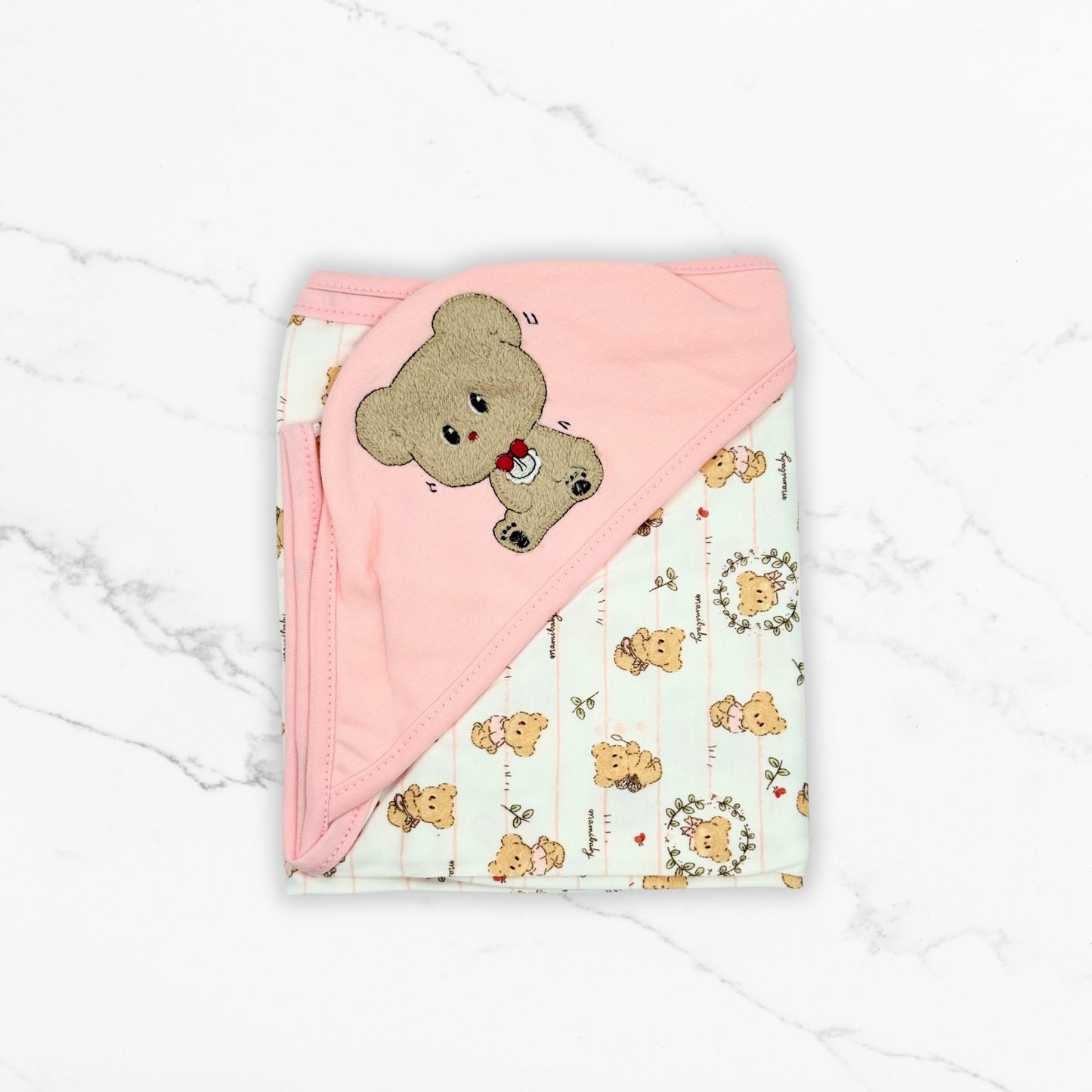Coco Bear Premium Cotton Baby Wrapping Sheet