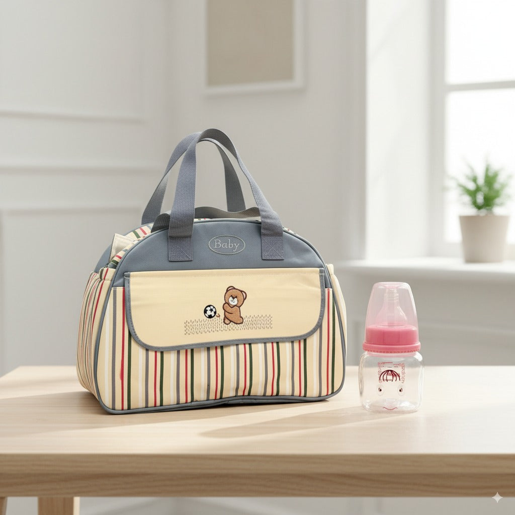 Baby On-the-Go Essentials Bundle – Multiliner Diaper Bag + 60ml Feeder