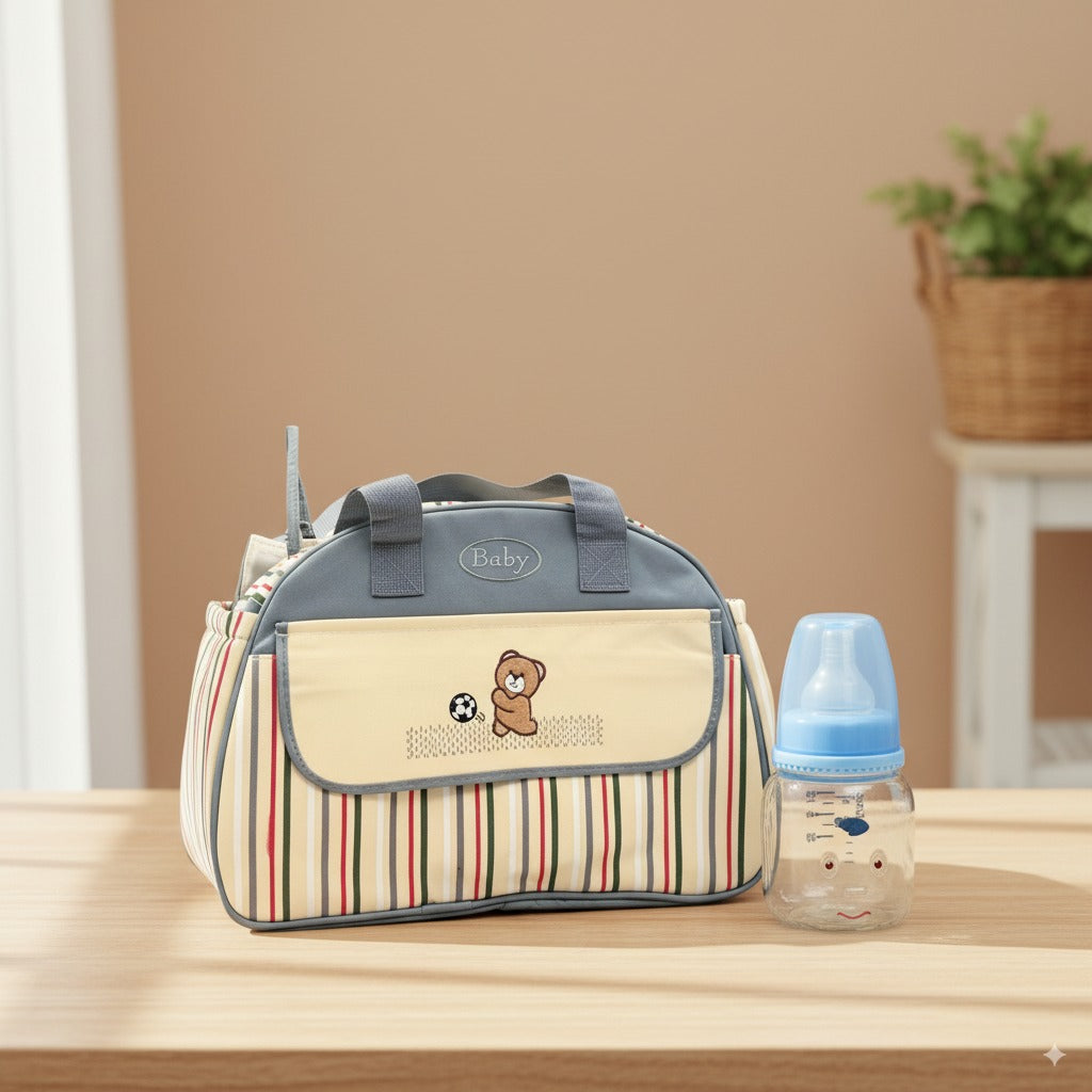 Baby On-the-Go Essentials Bundle – Multiliner Diaper Bag + 60ml Feeder
