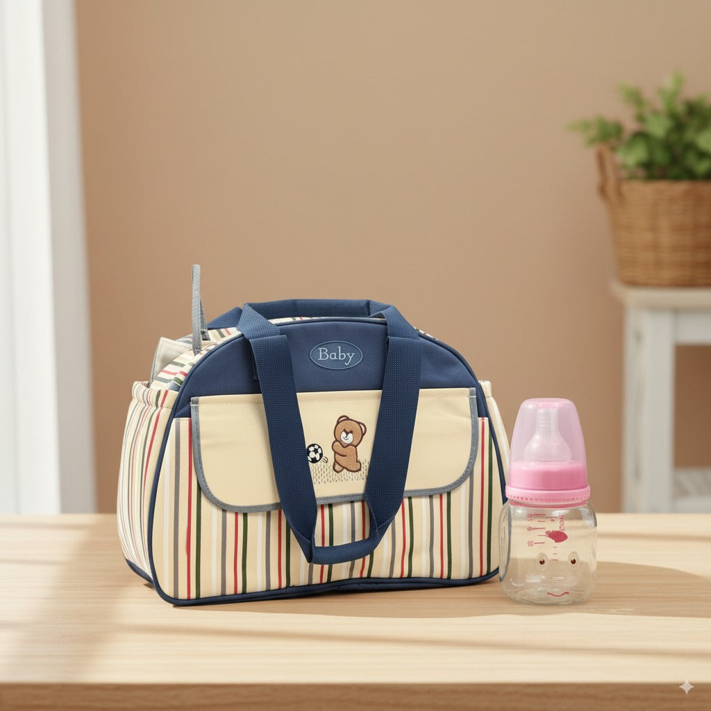Baby On-the-Go Essentials Bundle – Multiliner Diaper Bag + 60ml Feeder