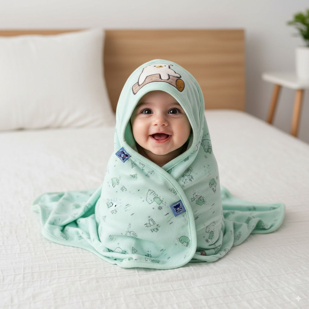 Polar Bear Premium Cotton Baby Wrapping Sheet