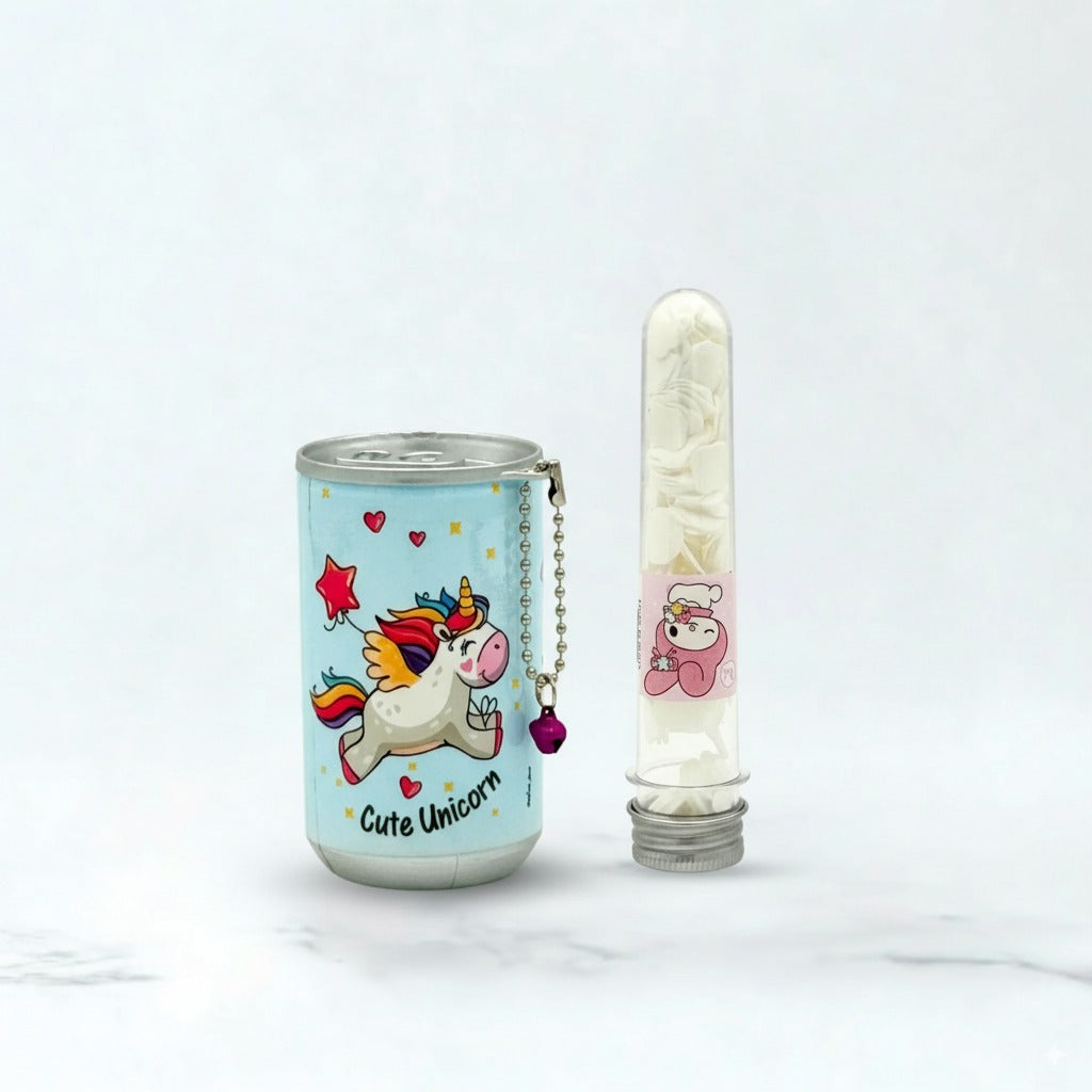 On-the-Go Hygiene Bundle – Unicorn Wet Wipes (2x30pcs) + Perfumed Paper Soap Tube