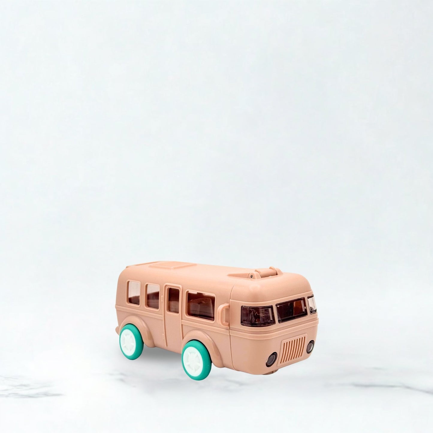 Kids Bus Shaped Straw Water Bottle 500ml