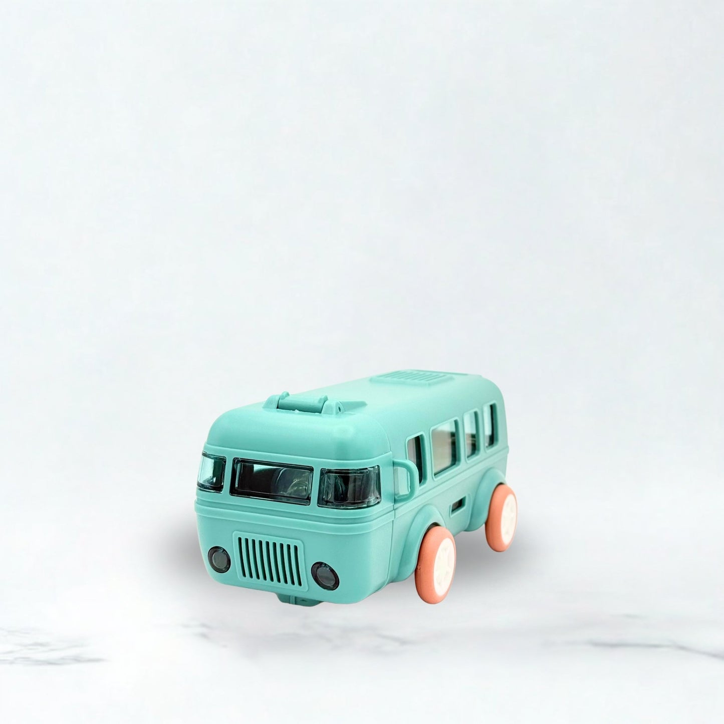 Kids Bus Shaped Straw Water Bottle 500ml