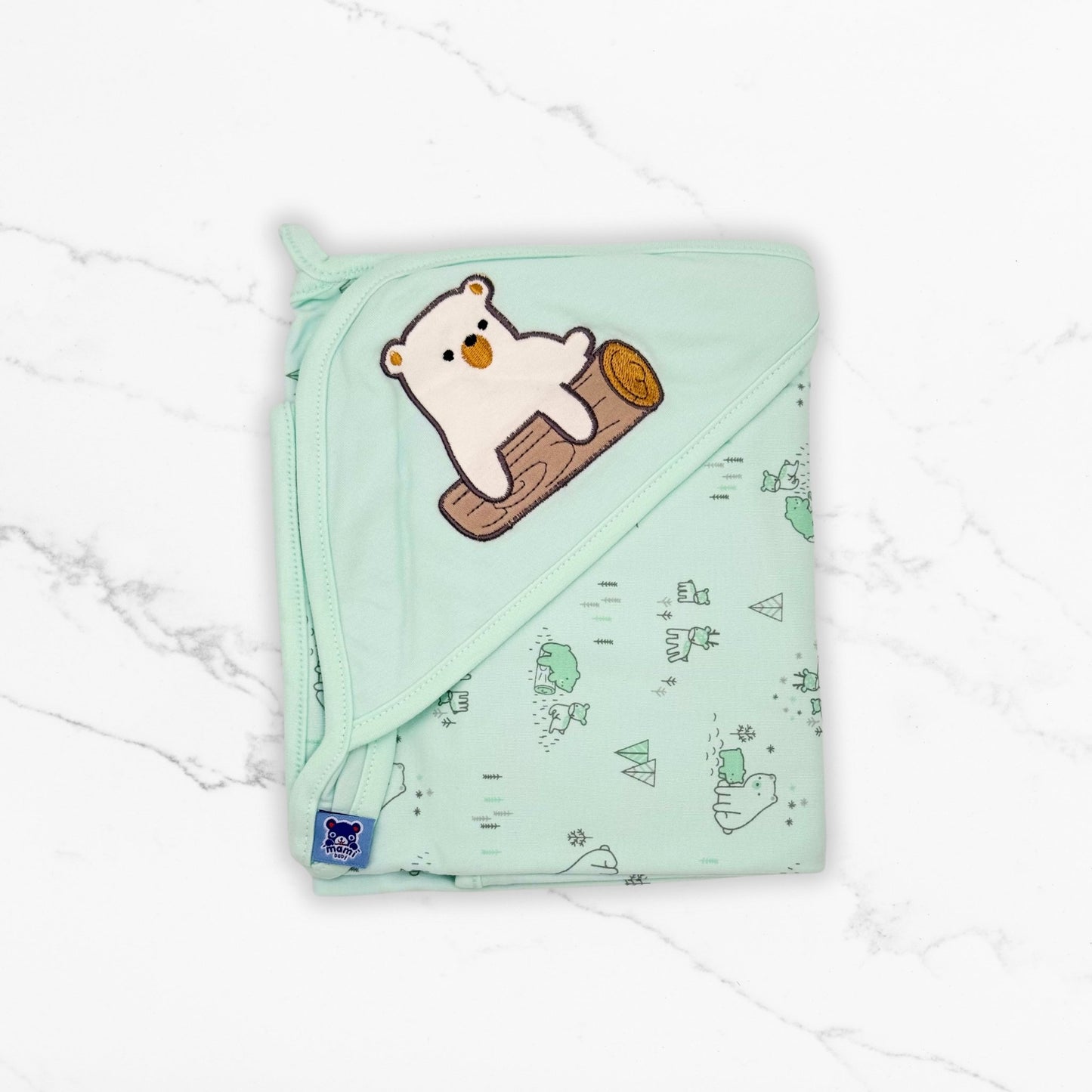 Polar Bear Premium Cotton Baby Wrapping Sheet