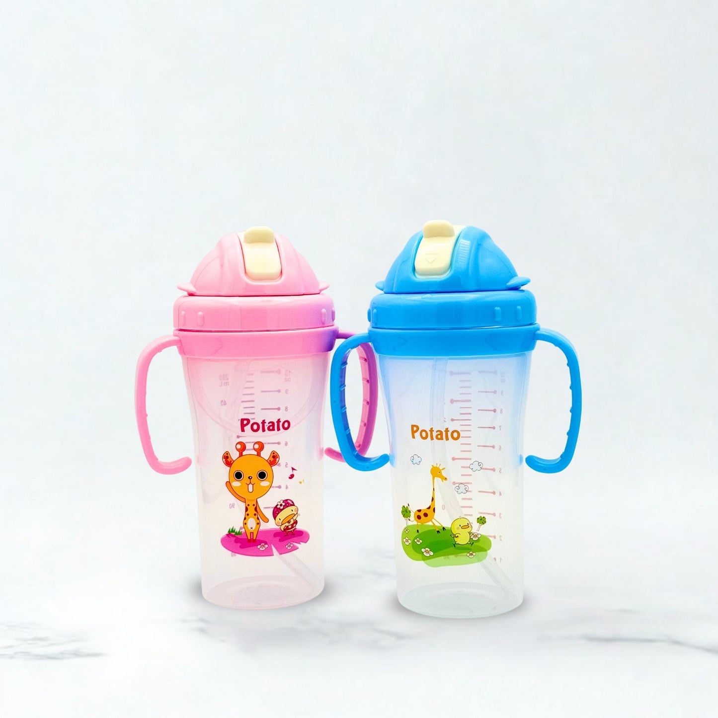 Potato Training Cup with Straw 280ml/10oz
