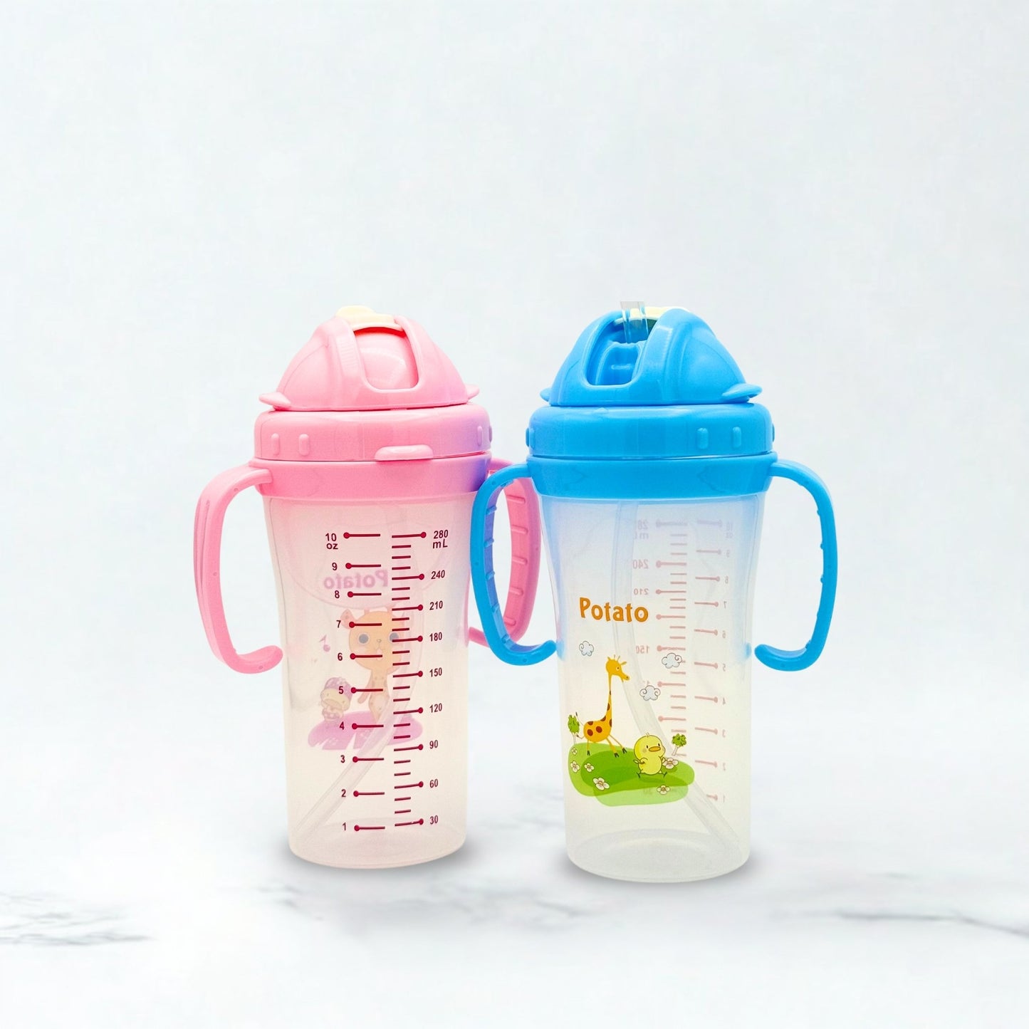 Potato Training Cup with Straw 280ml/10oz