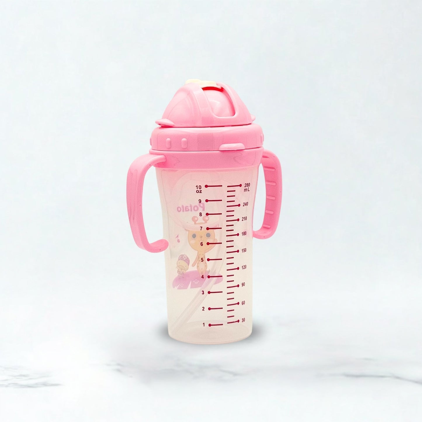 Potato Training Cup with Straw 280ml/10oz