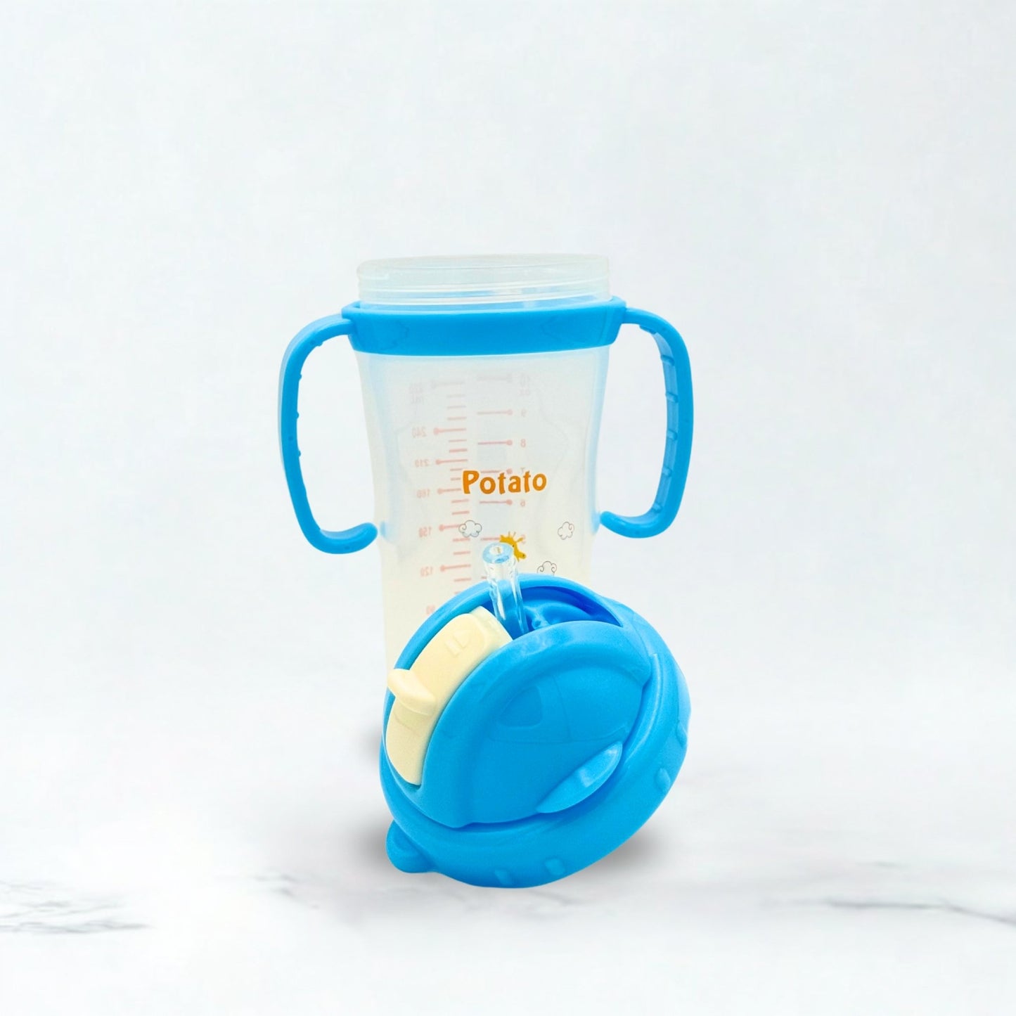 Potato Training Cup with Straw 280ml/10oz
