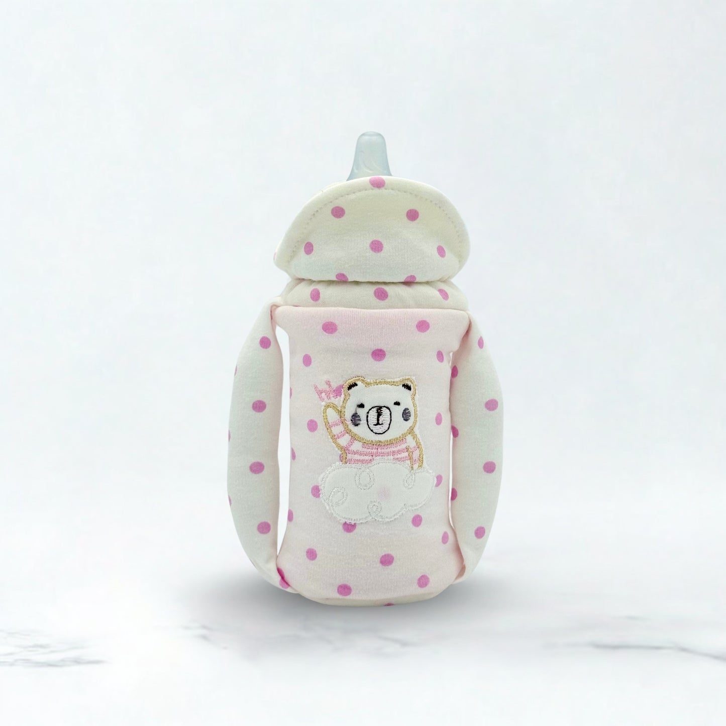 Premium Cartoon Embroided Feeder Cover Large 150ml-330ml