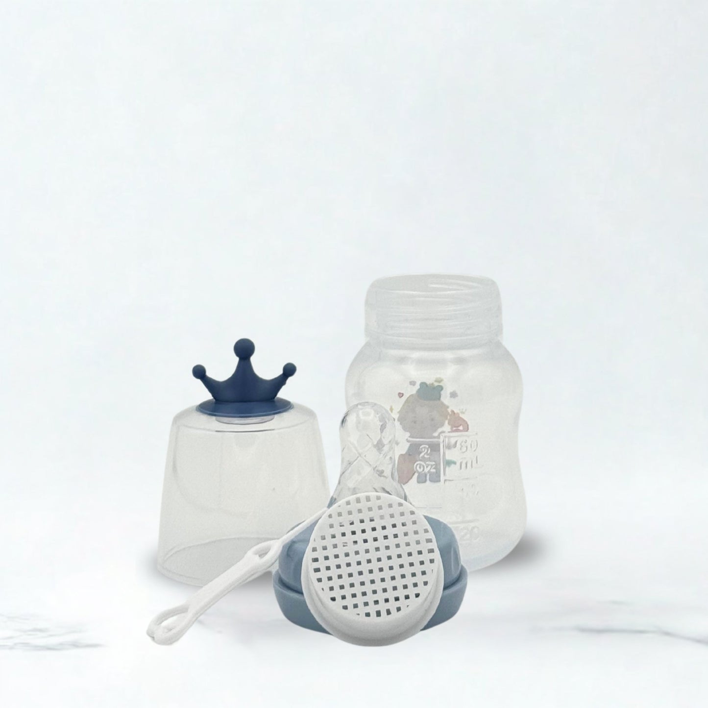 Pretty Baby Plastic Feeder with Teether 60ml/2oz