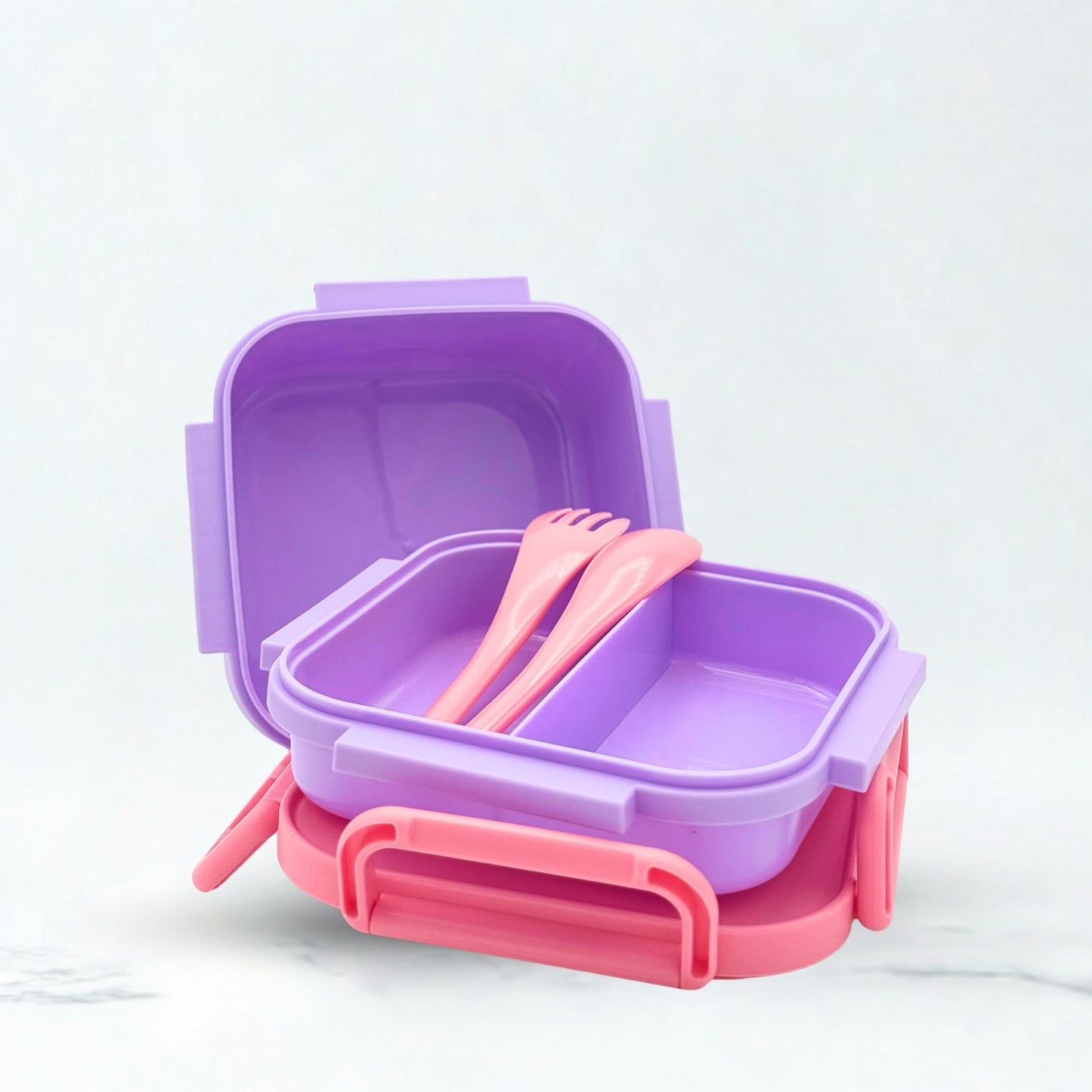 Unicorn Dreams Plastic Lunch Box - Pink