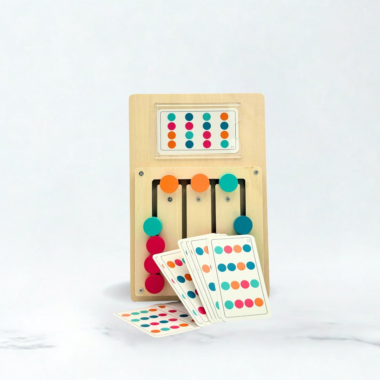 Wooden Four-Color Sorting Game