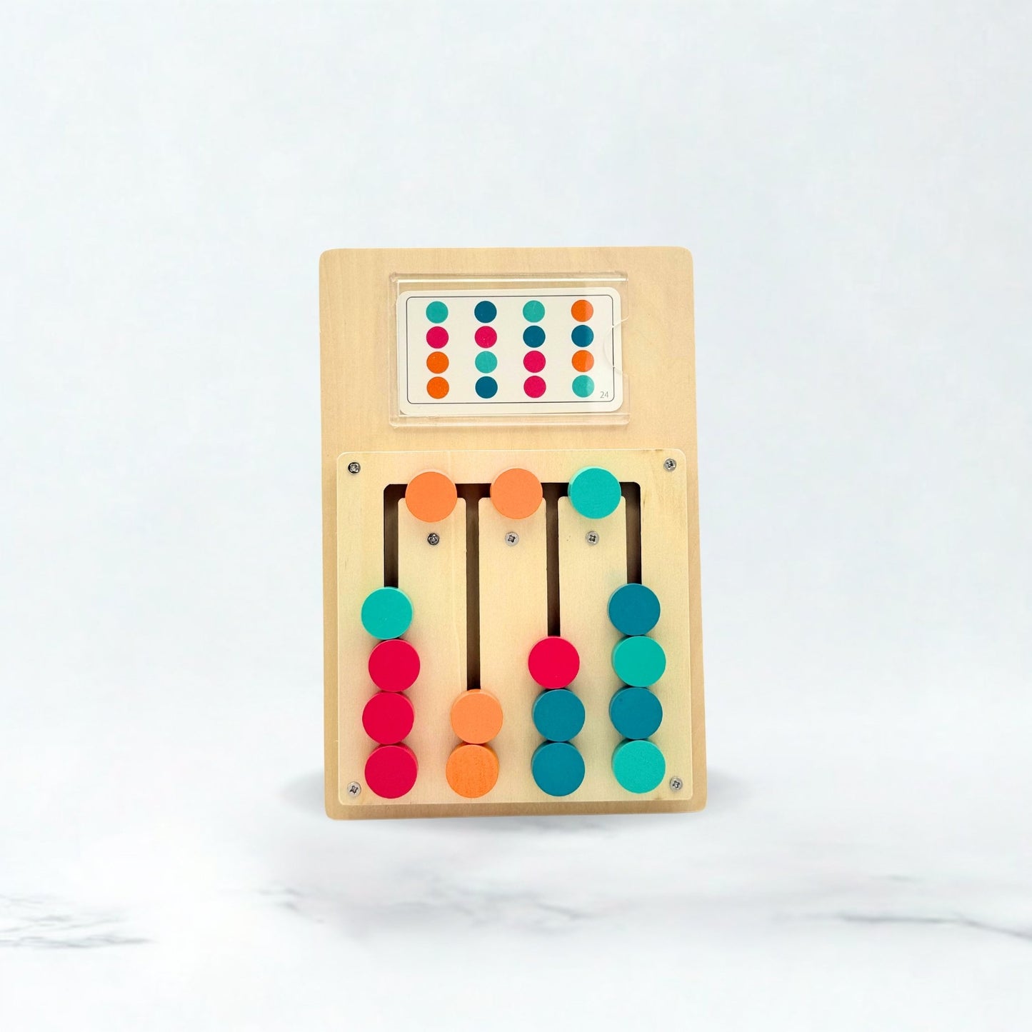 Wooden Four-Color Sorting Game