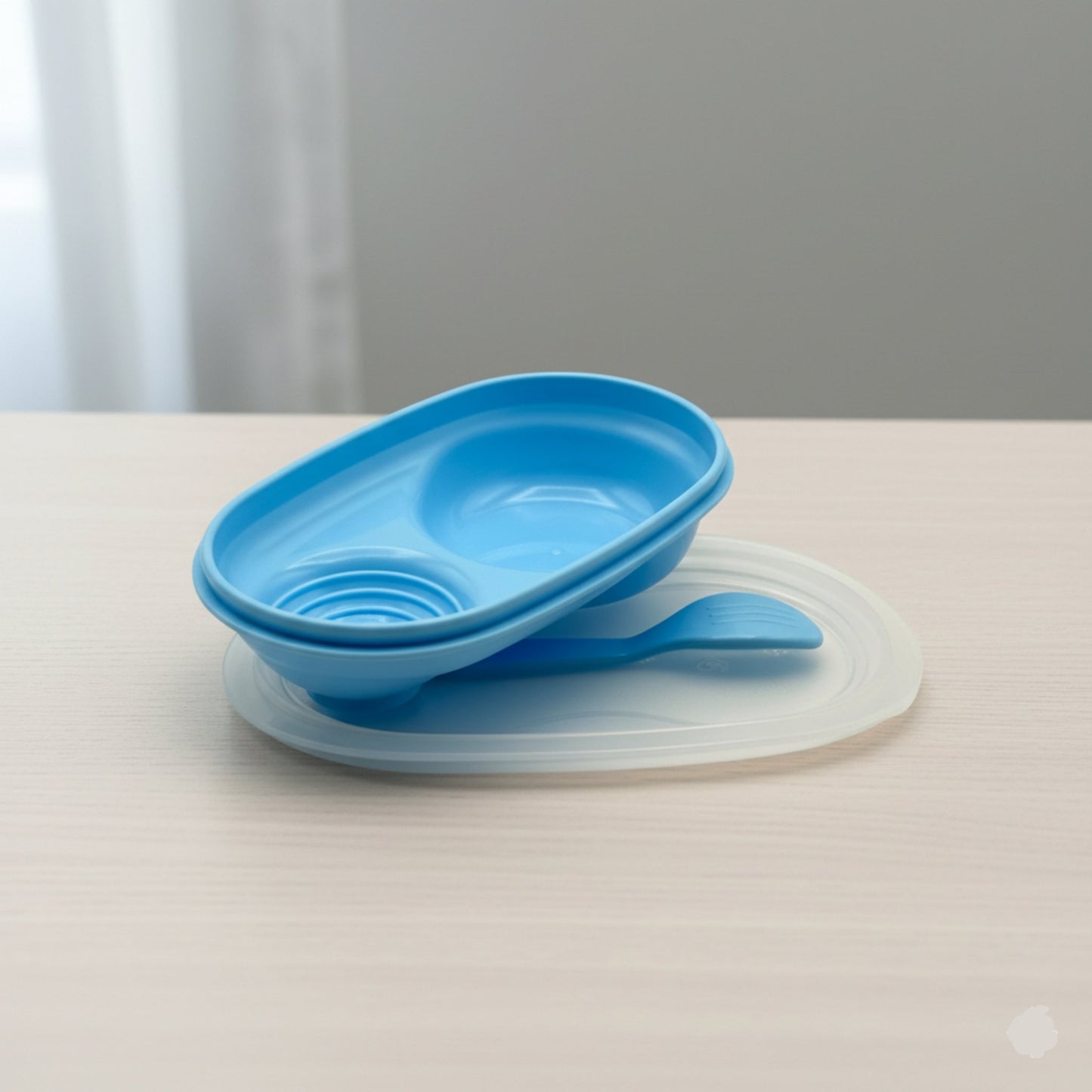 NATUR Plastic Feeding Bowl With Spoon