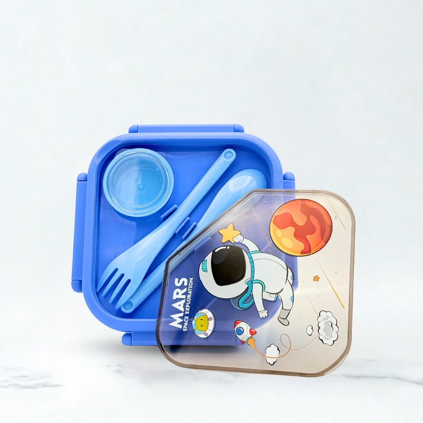 Baby Mars Plastic Lunch Box - Blue