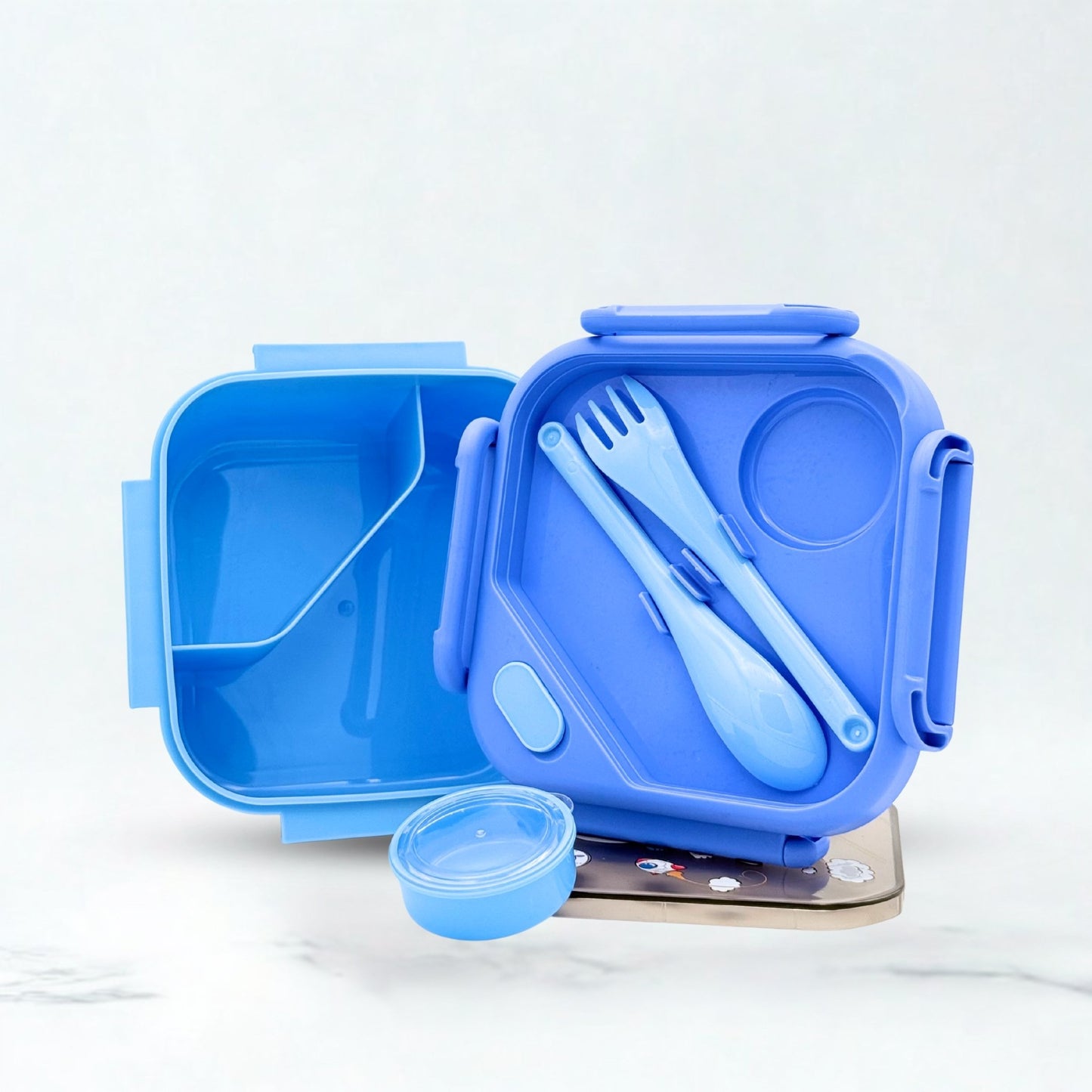 Baby Mars Plastic Lunch Box - Blue