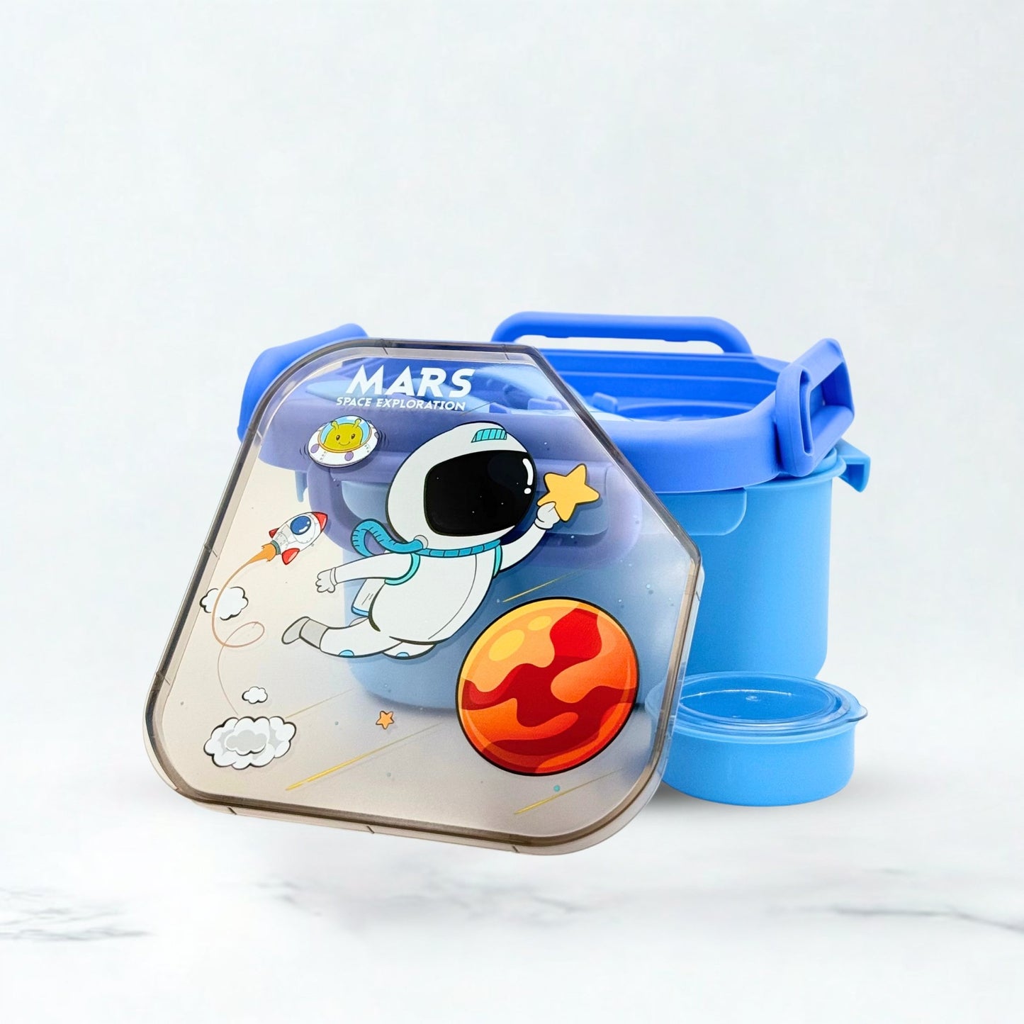 Baby Mars Plastic Lunch Box - Blue
