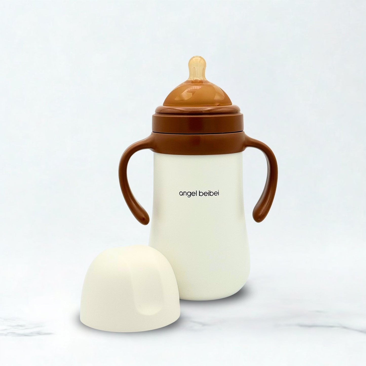 Baby Thermal Steel Feeder – 280ml / 9oz (White)