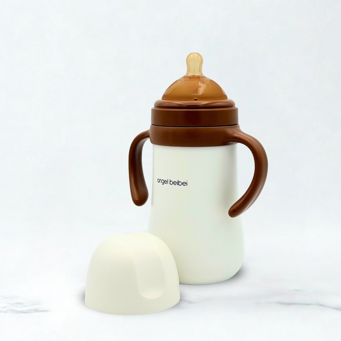Baby Thermal Steel Feeder – 280ml / 9oz (White)