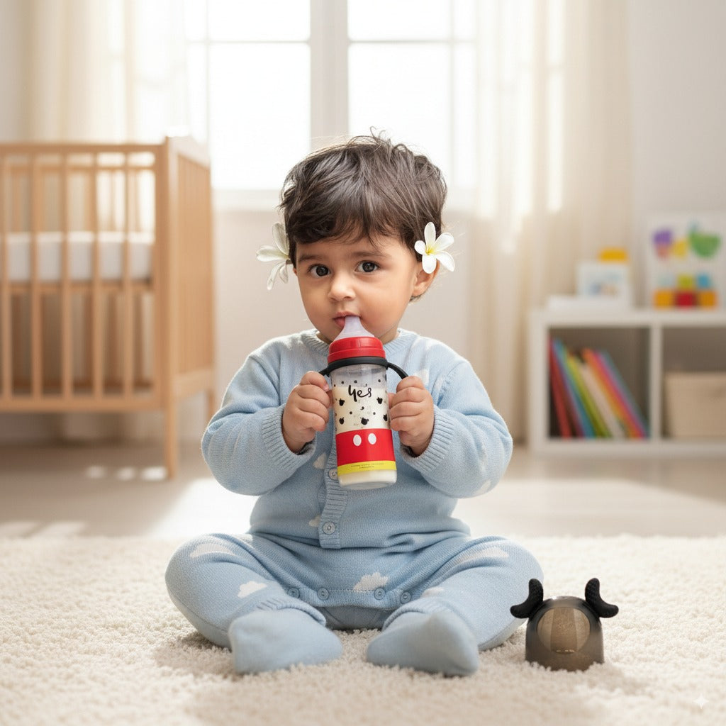 Yes Wide Neck Baby Plastic Feeder 300ml/10oz