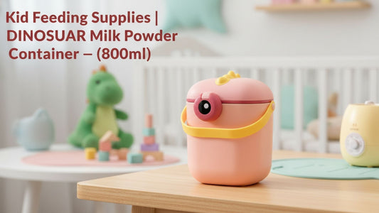 DINOSAUR Milk Powder Container (800ml) – A Cute, Safe & Travel-Friendly Feeding Essential for Babies