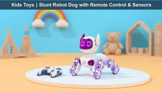 Stunt Robot Dog with Remote Control & Sensors – Interactive Toy for Kids - Baby nest