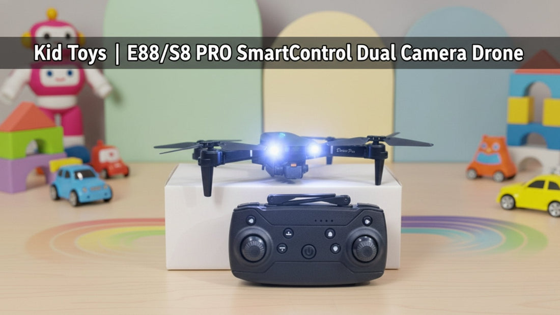 E88 / S8 PRO SmartControl Dual Camera Drone – Smart Flying Fun for Kids & Beginners