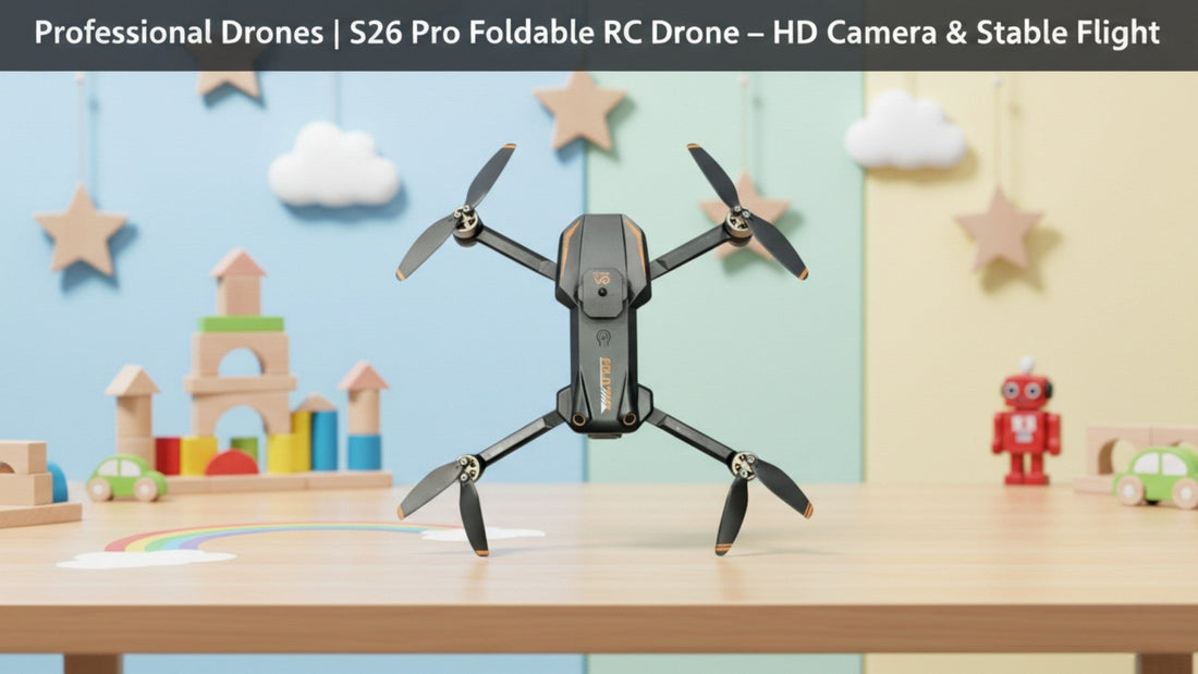 S26 Pro Foldable RC Drone – HD Camera & Stable Flight for Smooth Aerial Fun - Baby Nest