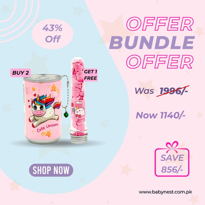 On-the-Go Hygiene Bundle – Unicorn Wet Wipes (2x30pcs) + Perfumed Paper Soap Tube