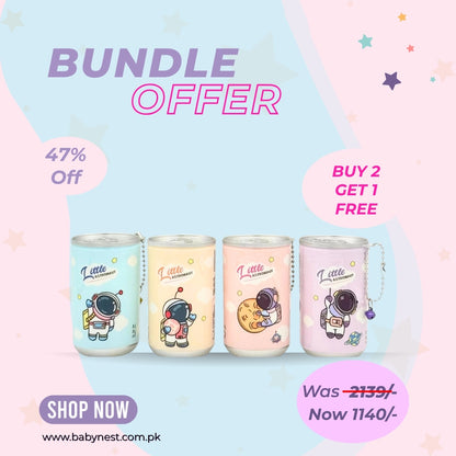 Travel Hygiene Care Bundle – Pack of 2 Astronaut Wet Wipes - (Get 1 Can Free)