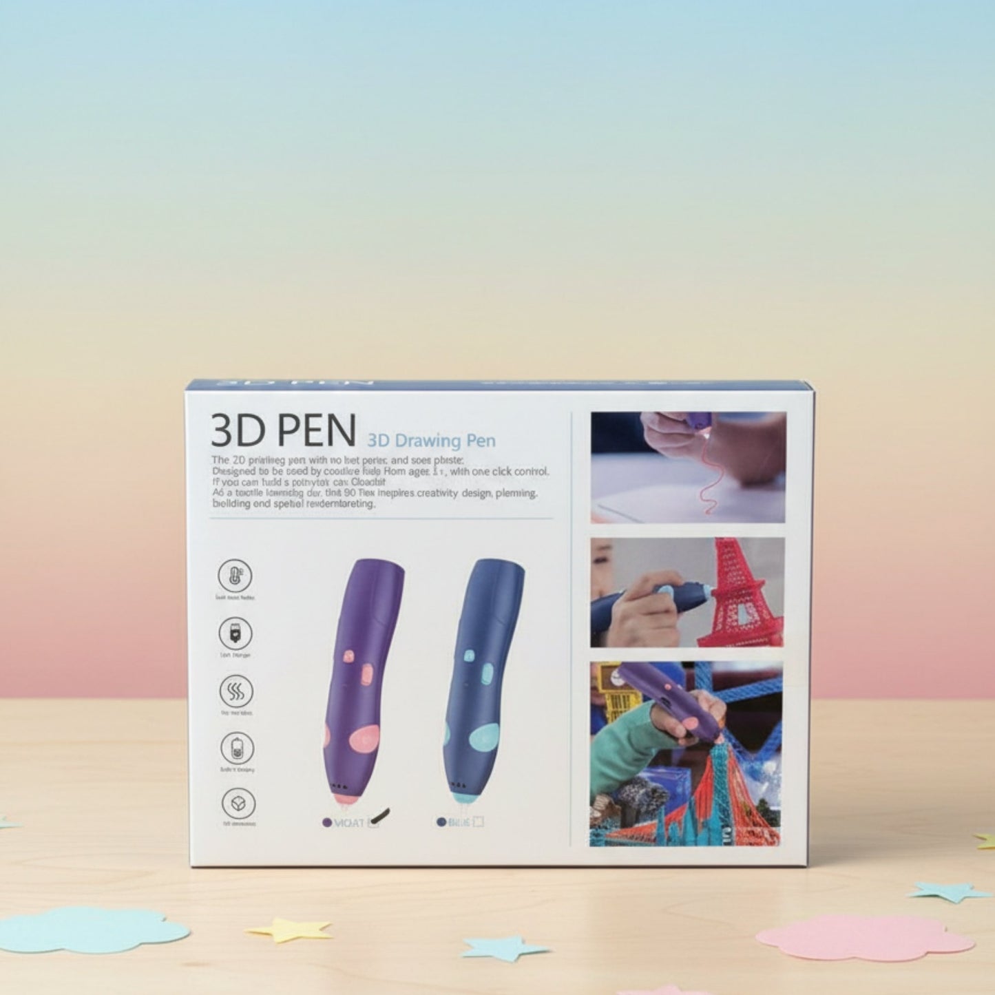 Kids Rechargeable 3D Printing Pen Creative Learning Toy