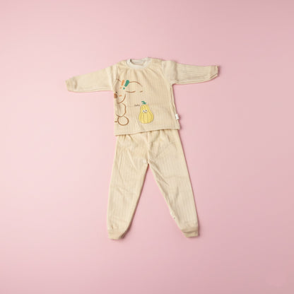Hello Pup Pineapple Outfit 02 pc-Beige (18M-4Y)